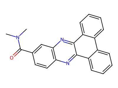 N,N-dimethylphenanthro[9,10-b]quinoxaline-11-carboxamide structure
