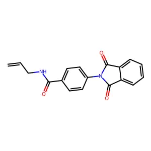 4-(1,3-dioxoisoindol-2-yl)-N-prop-2-enylbenzamide structure