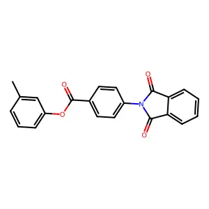 3-methylphenyl 4-(1,3-dioxo-1,3-dihydro-2H-isoindol-2-yl)benzoate structure