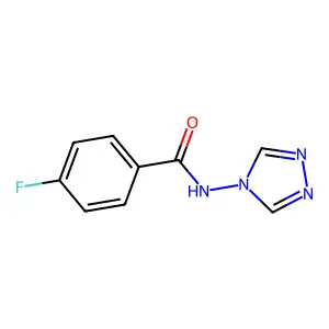 4-fluoro-N-(4H-1,2,4-triazol-4-yl)benzamide structure
