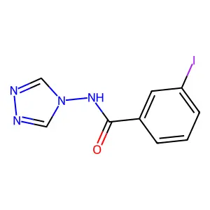 3-iodo-N-(1,2,4-triazol-4-yl)benzamide structure