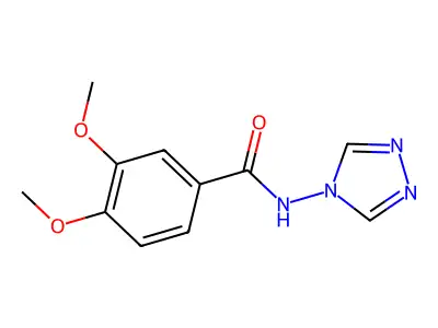 3,4-dimethoxy-N-(4H-1,2,4-triazol-4-yl)benzamide structure