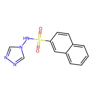 N-(4H-1,2,4-triazol-4-yl)-2-naphthalenesulfonamide structure