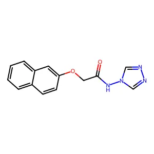 2-(naphthalen-2-yloxy)-N-(4H-1,2,4-triazol-4-yl)acetamide structure