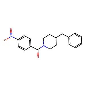 (4-Benzylpiperidin-1-yl)-(4-nitrophenyl)methanone structure