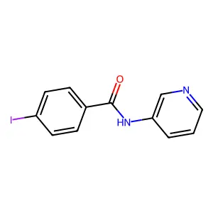 4-iodo-N-pyridin-3-ylbenzamide structure