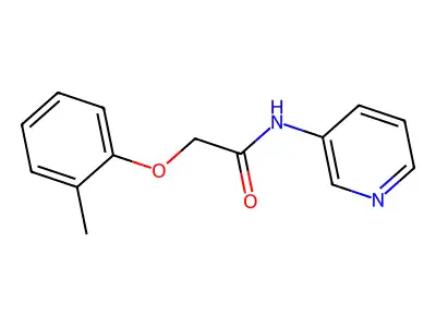 2-(2-甲基苯氧基)-N-吡啶-3-基乙酰胺 structure