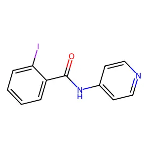 2-iodo-N-(pyridin-4-yl)benzamide structure
