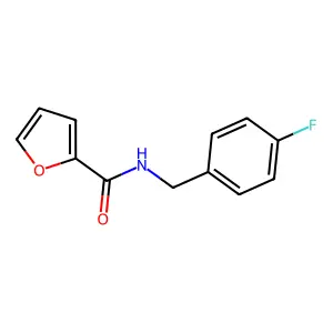 N-(4-fluorobenzyl)furan-2-carboxamide structure