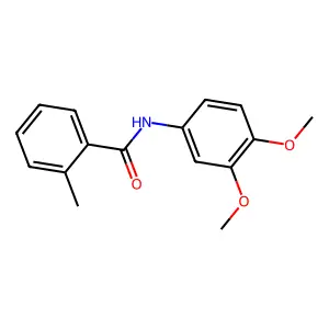 N-(3,4-dimethoxyphenyl)-2-methylbenzamide structure