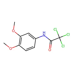 2,2,2-trichloro-N-(3,4-dimethoxyphenyl)acetamide structure