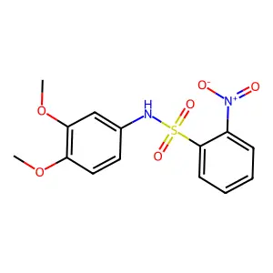 N-(3,4-dimethoxyphenyl)-2-nitrobenzenesulfonamide structure
