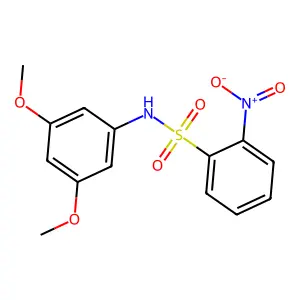 N-(3,5-dimethoxyphenyl)-2-nitrobenzenesulfonamide structure