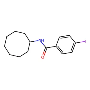 N-cyclooctyl-4-iodobenzamide structure