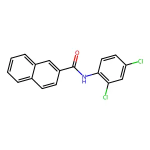N-(2,4-dichlorophenyl)naphthalene-2-carboxamide structure
