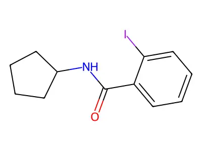 N-cyclopentyl-2-iodobenzamide structure