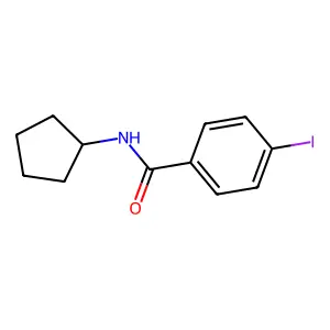 N-cyclopentyl-4-iodobenzamide structure