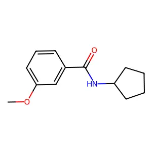 N-cyclopentyl-3-methoxybenzamide structure