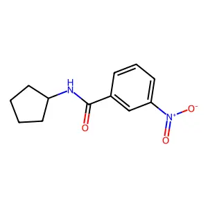 N-cyclopentyl-3-nitrobenzamide structure