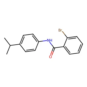 2-bromo-N-(4-propan-2-ylphenyl)benzamide structure