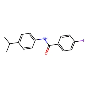 4-iodo-N-(4-isopropylphenyl)benzamide structure