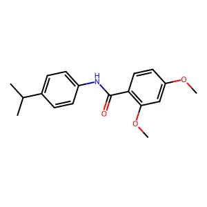 2,4-dimethoxy-N-(4-propan-2-ylphenyl)benzamide structure