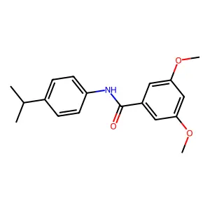 3,5-dimethoxy-N-(4-propan-2-ylphenyl)benzamide structure