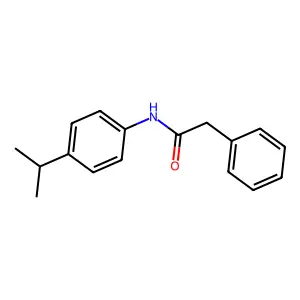 2-phenyl-N-(4-propan-2-ylphenyl)acetamide structure
