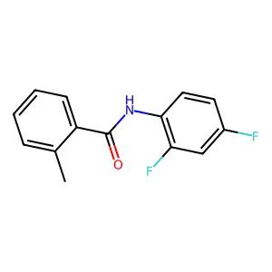 N-(2,4-difluorophenyl)-2-methylbenzamide structure