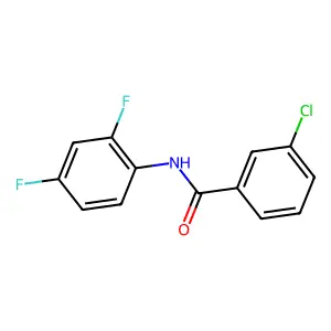 3-chloro-N-(2,4-difluorophenyl)benzamide structure