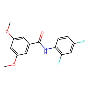 N-(2,4-difluorophenyl)-3,5-dimethoxybenzamide structure