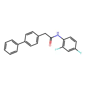 N-(2,4-difluorophenyl)-2-(4-phenylphenyl)acetamide structure
