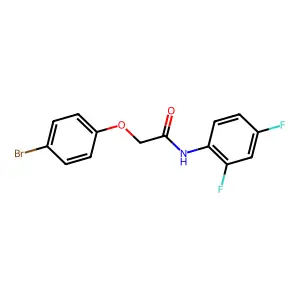 2-(4-bromophenoxy)-N-(2,4-difluorophenyl)acetamide structure