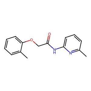 2-(2-methylphenoxy)-N-(6-methylpyridin-2-yl)acetamide structure