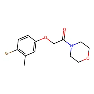 2-(4-Bromo-3-methylphenoxy)-1-(morpholin-4-yl)ethanone structure
