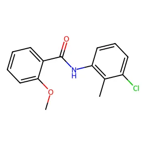 N-(3-chloro-2-methylphenyl)-2-methoxybenzamide structure