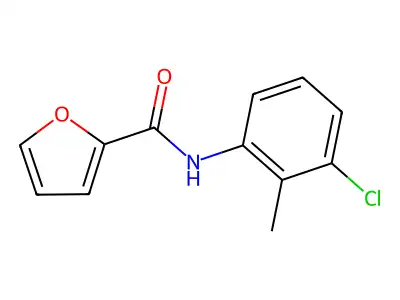 N-(3-chloro-2-methylphenyl)furan-2-carboxamide structure