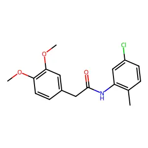 N-(5-chloro-2-methylphenyl)-2-(3,4-dimethoxyphenyl)acetamide structure