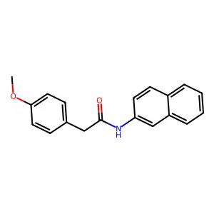 2-(4-methoxyphenyl)-N-naphthalen-2-ylacetamide structure