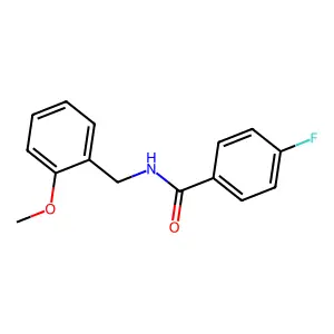4-fluoro-N-(2-methoxybenzyl)benzamide structure