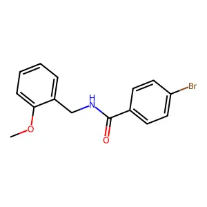 4-bromo-N-(2-methoxybenzyl)benzamide structure