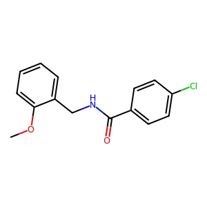 4-chloro-N-(2-methoxybenzyl)benzamide structure