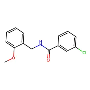 3-chloro-N-(2-methoxybenzyl)benzamide structure