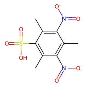2,4,6-三甲基-3,5-二硝基苯磺酸 structure