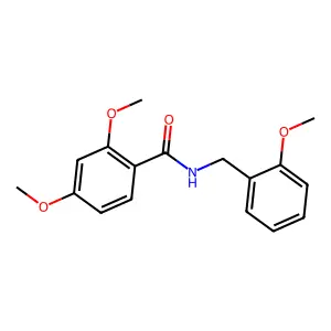 2,4-dimethoxy-N-(2-methoxybenzyl)benzamide structure