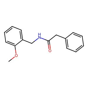 N-[(2-methoxyphenyl)methyl]-2-phenylacetamide structure