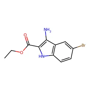 ethyl 3-amino-5-bromo-1H-indole-2-carboxylate structure