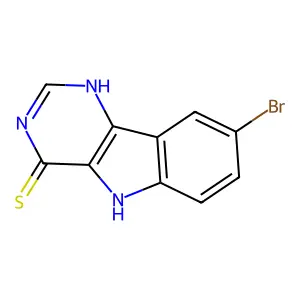 8-bromo-3,5-dihydro-4H-pyrimido[5,4-b]indole-4-thione structure