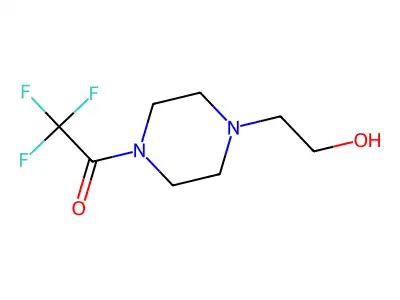 2,2,2-Trifluoro-1-[4-(2-hydroxyethyl)piperazin-1-yl]ethanone structure