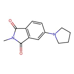 2-Methyl-5-(1-pyrrolidinyl)isoindole-1,3-dione structure